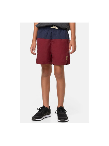 Boys' Block Swim Shorts Dark/Burgundy