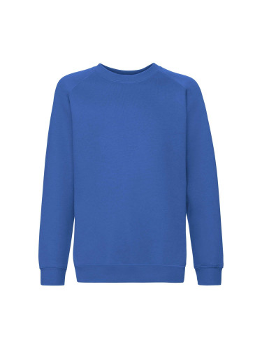 Niebieska bluza dziecięca Raglan Sweat Fruit of the Loom