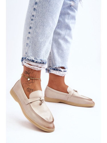 Boto Дамски класически мокасини бежови Cortez
