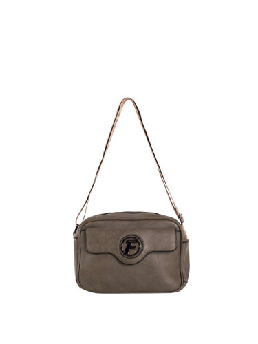 Khaki Women's Messenger Bag on a Wide Strap