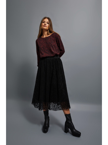 Marisse Flared Midi Skirt