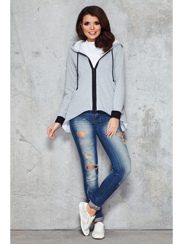 Infinite You Woman's Blouse M047 Grey