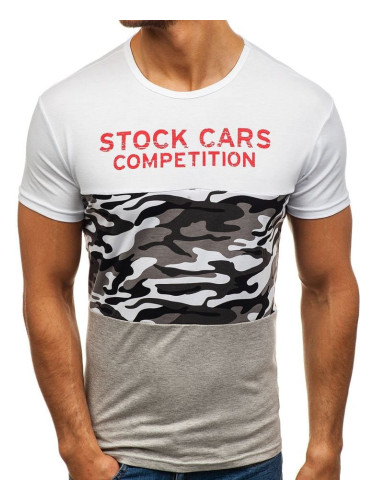 Stylish men's T-shirt SS288 - white,