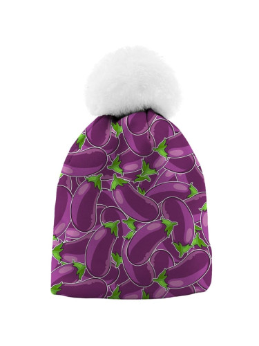 Mr. GUGU & Miss GO Woman's Eggplant Beanie WB21WH 2260