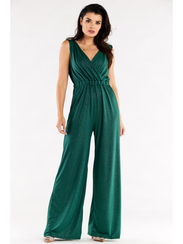 Awama Woman's Jumpsuit A552 Bottle Green
