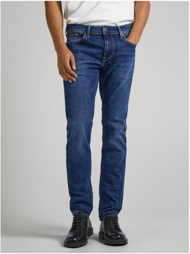 Blue Mens Skinny Fit Jeans Jeans Finsbury - Men