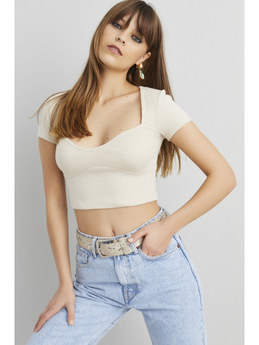 Cool & Sexy Women's Stone Camisole Crop Blouse ELT58