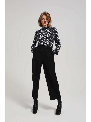 Marisse Plain Wide-Leg Trousers