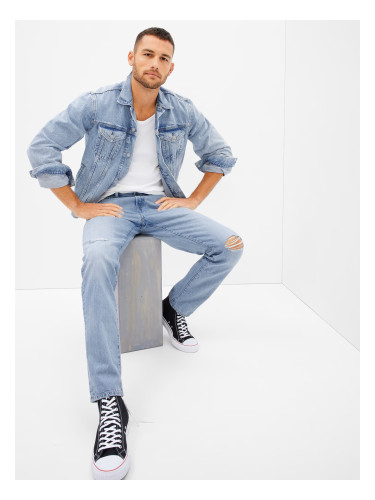 GAP Jeans Straight Taper Logan Destroy - Mens