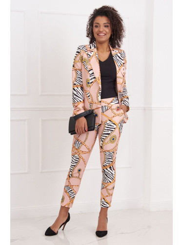 Elegant trousers with powder pattern