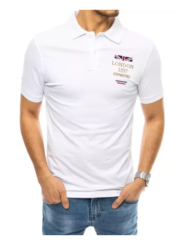 Поло риза с бяла бродерия Dstreet