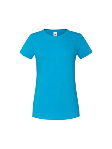 Blue Iconic women's t-shirt in combed cotton Fruit of the Loom