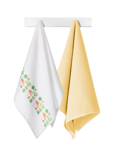 Edoti Set of kitchen towel Flamingos 45x70 A524