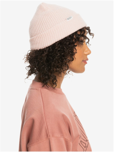 Light pink women's beanie Roxy Island Fox - Women