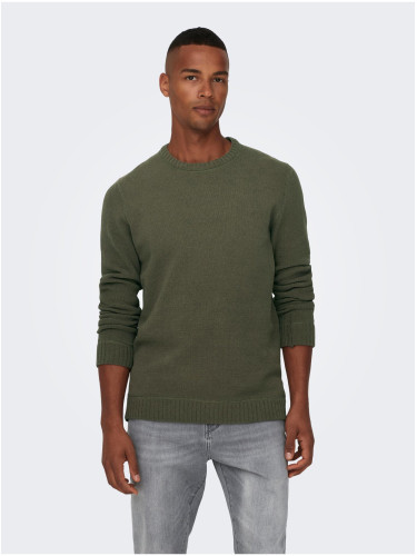 Khaki Mens Sweater ONLY & SONS Ese - Men