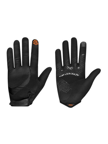 Spokey RIDE LONG Men's long cycling gloves, clear-red vel. M