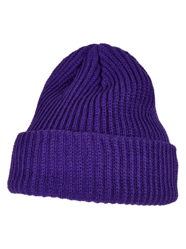 Rib Beanie purple