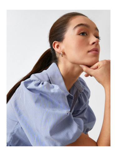 Koton Balloon Sleeves Frills Blouse