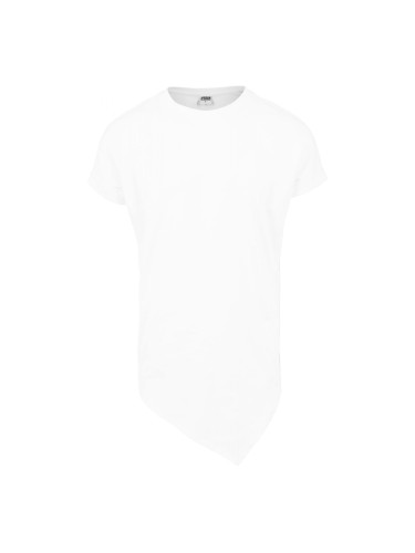 Asymmetrical long T-shirt white