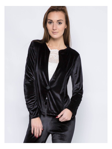 Euphora velour jacket black