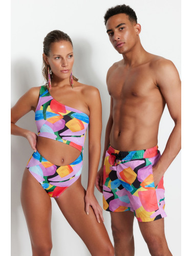 Дамски бански костюм. Trendyol TBESS23MA00243/Multi-color