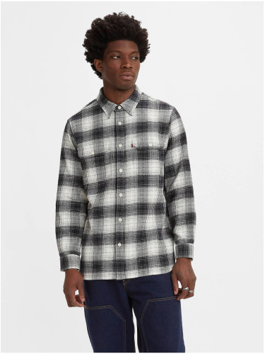 Levi's Black and white men's checkered shirt Levi's® Jackson Worker - Men's