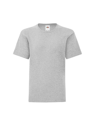 Grey children's t-shirt in combed cotton Fruit of the Loom