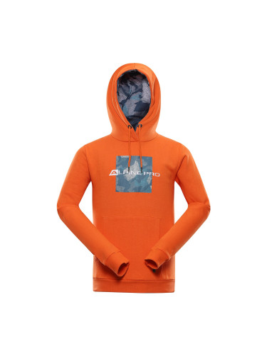 Men's cotton hoodie ALPINE PRO SEGIUS SPICY ORANGE PA variant