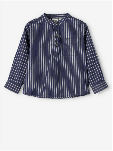 Dark blue boys' striped shirt name it Stripes - Boys