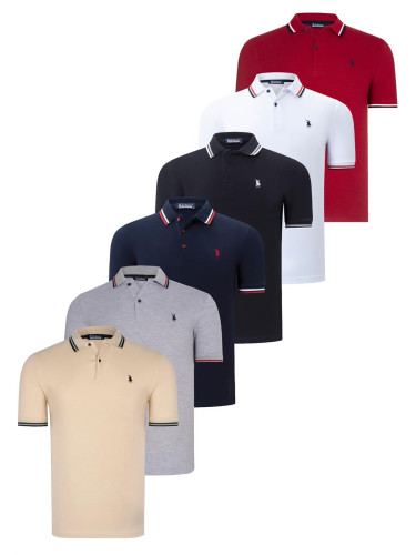 Men's polo shirt dewberry
