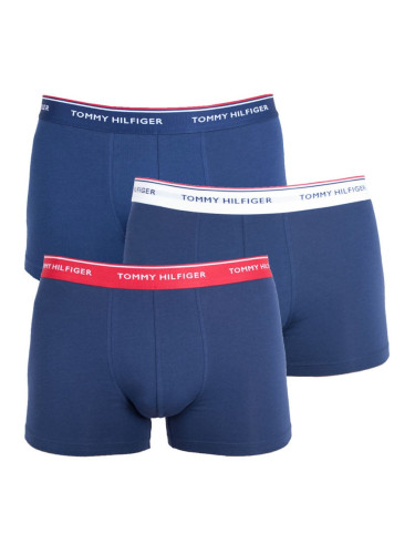 Tommy Hilfiger Man's 3Pack Trunks 1U87903842 904 Navy Blue