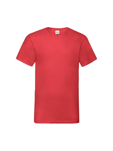 Men's Red T-shirt Valueweight V-Neck Fruit of the Loom