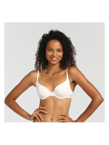 DIM INVISIFREE PADDED BRA - Women's smooth padded bra - cream