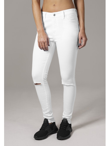 Women's jeans URBAN CLASSICS - white