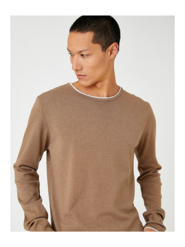 Koton Basic Knitwear Sweater Crew Neck Long Sleeved