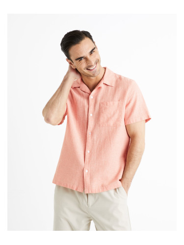 Celio Linen Shirt Fatext - Men