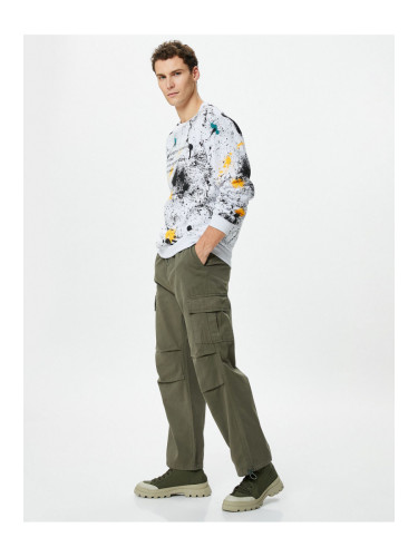 Koton Parachute Trousers Loose Cut with Stopper Cargo Pocket Detail