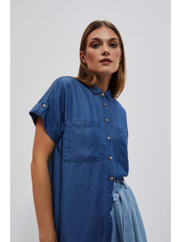 Marisse Women's Shirt L-Ko-4008 Dark Blue