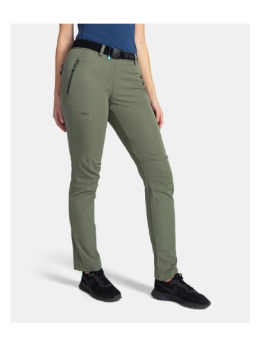 Khaki women's outdoor pants Kilpi BELVELA