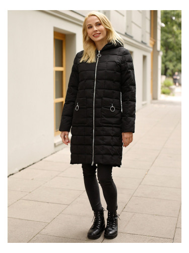 PERSO Woman's Women's quilted down jacket with squares