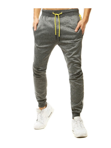 DStreet Spodnie męskie dresowe ciemnoszare