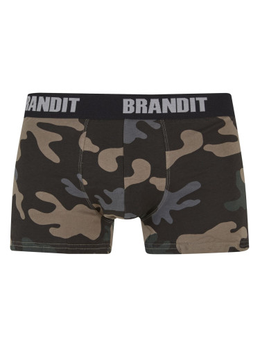 Men's Boxer Shorts Logo 2 Pack Dark Camouflage/Black