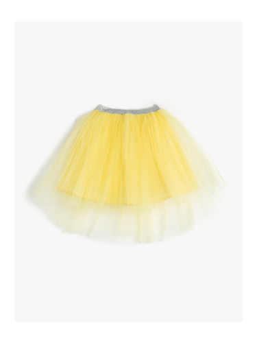 Koton Tutu Skirt with Elastic Waist, Layered Lined.