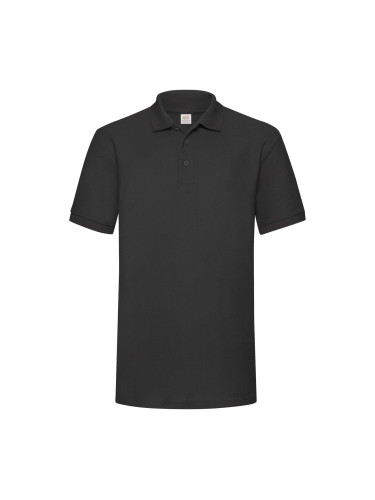Heavy Polo Friut of the Loom Black T-Shirt