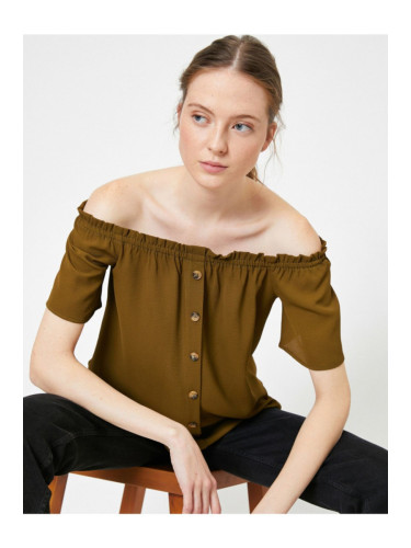 Koton Shirt - Brown - Regular fit