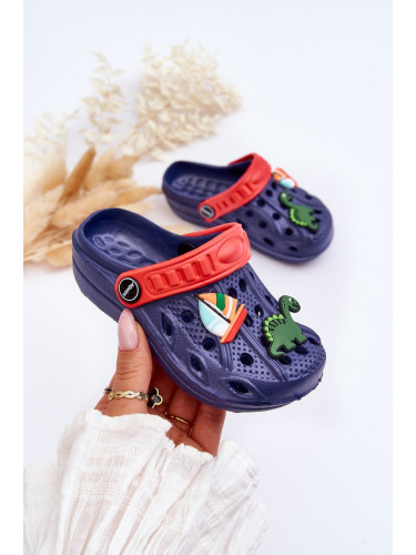 Kids Foam Lightweight Sandals Crocs Navy Blue Sweets