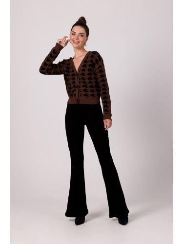 BeWear Woman's Knit Cardigan BK104 Brown