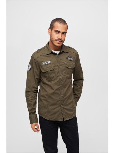 Luis Vintage Olive Shirt