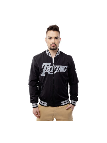 Men's Baseball Jacket GLANO - Black