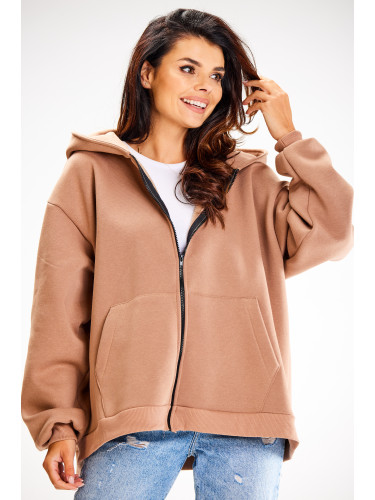 Awama Woman's Hoodie A610 Beige